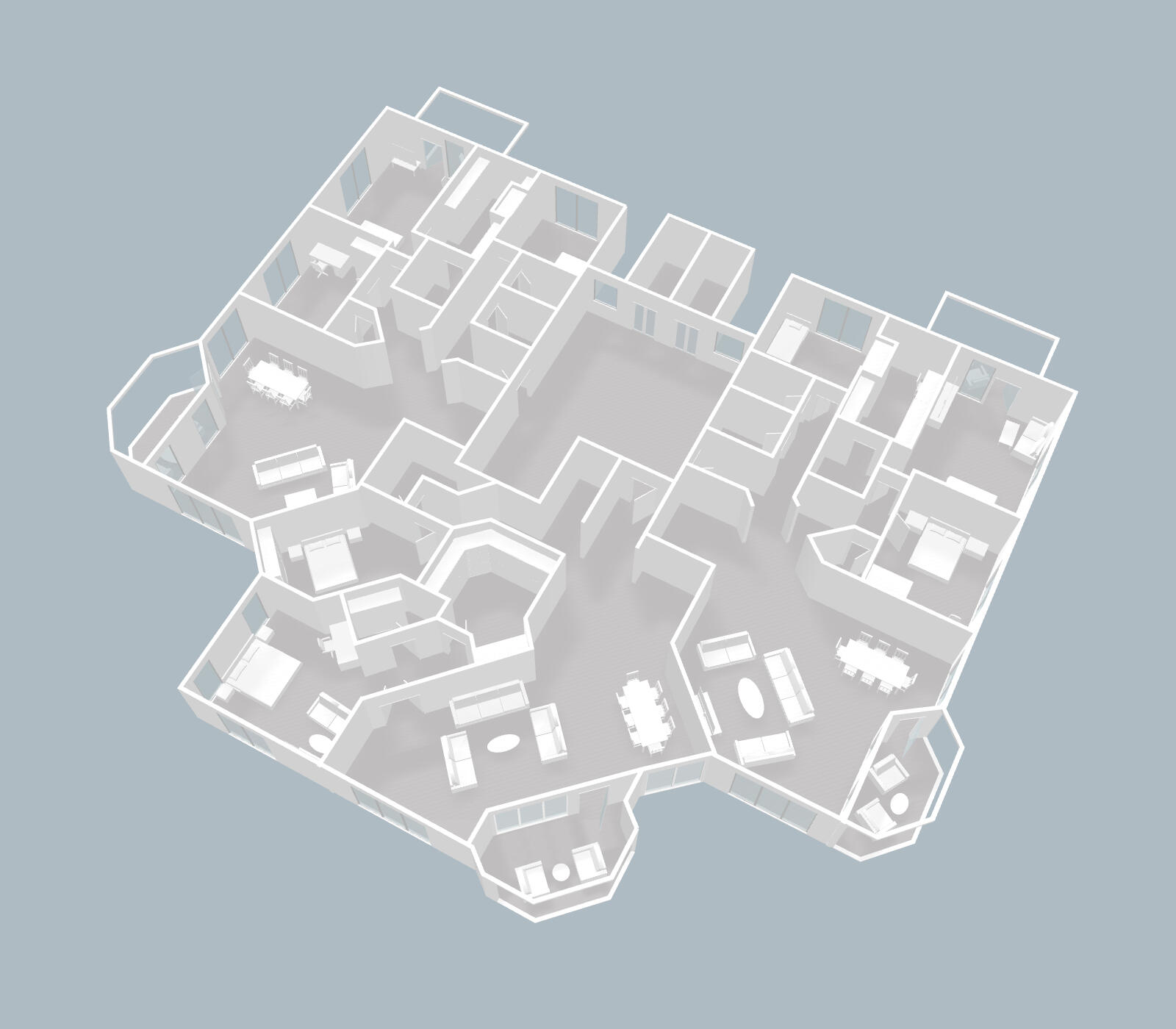 3D floor plan created with Smplrspace